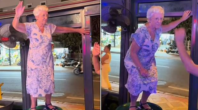 The video of the elderly woman dancing on the table in Marmaris went viral in Europe