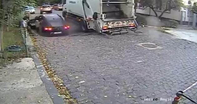 The giant hole that opened on the road in Romania swallowed a mother and her 5-year-old son