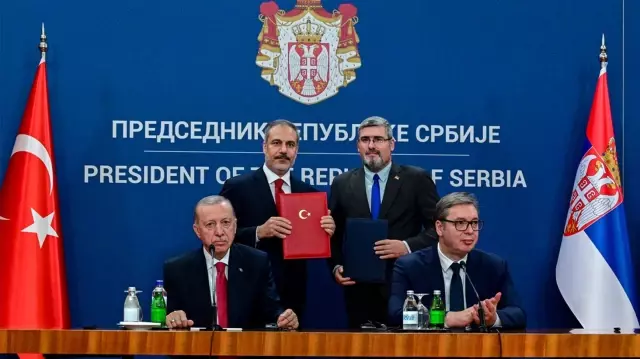 Eleven agreements were signed between Turkey and Serbia.