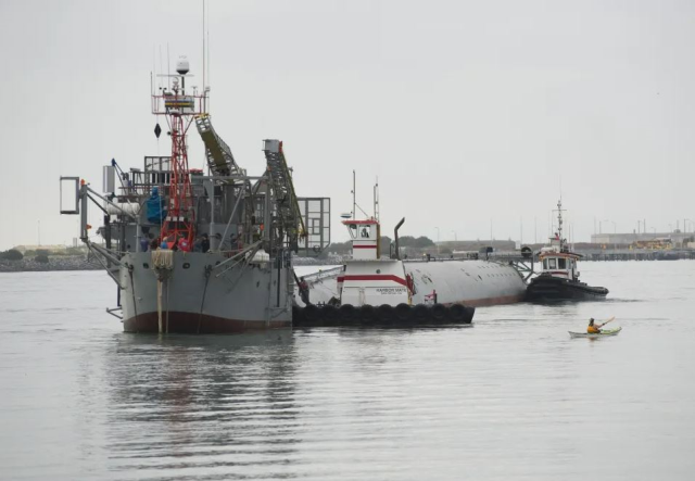 The world's strangest ship deliberately sank itself to transform into a futuristic ocean laboratory and transitioned to a vertical position