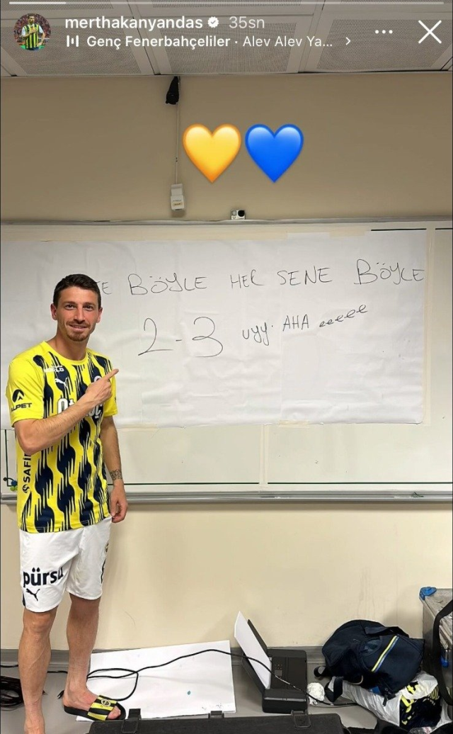 Controversial post from Mert Hakan in the locker room