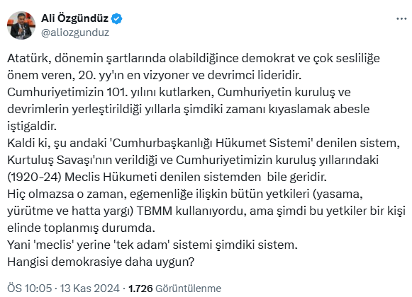 Scandalous 'dictator' remark by AK Party founder Hüseyin Çelik about Atatürk