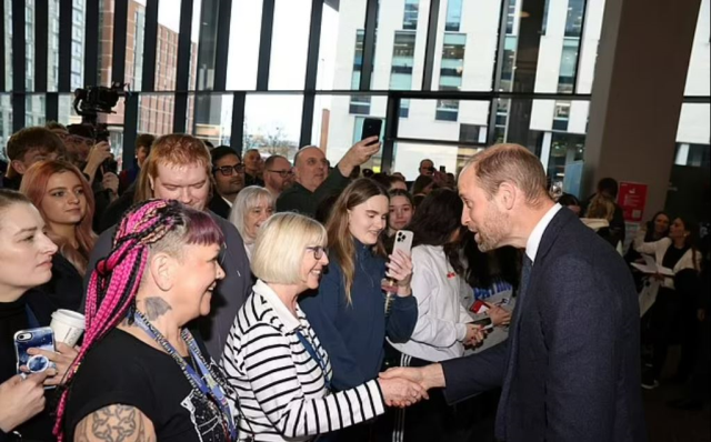 Prince William was protested with slogans of 'Freedom for Palestine'