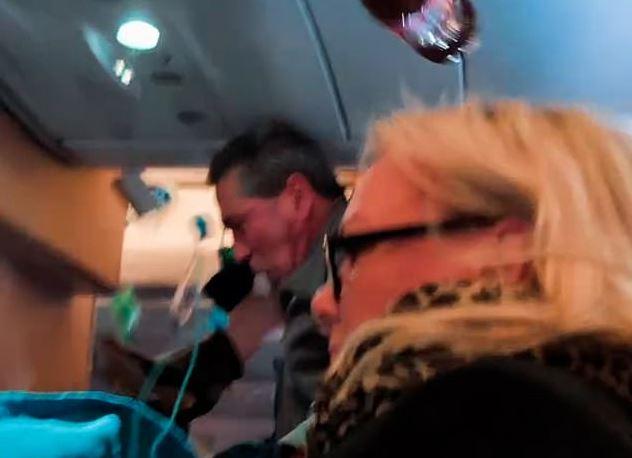 Passengers hit the ceiling in a plane that experienced severe turbulence