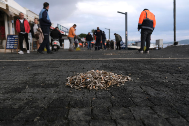 Fines for those who throw trash or cigarette butts on the ground