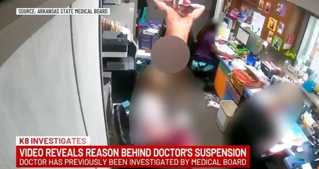 Doctor banned for walking naked around female employees