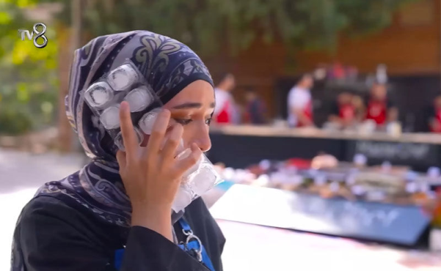 MasterChef Beyza, whose face was burned, removed her bandage, raising suspicions of a setup