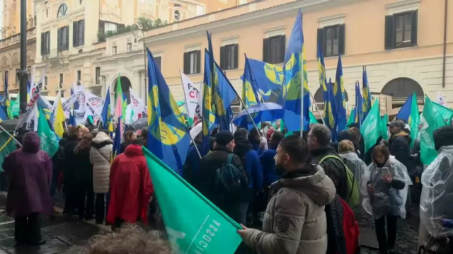 Healthcare workers in Italy went on strike to protest insufficient salaries and poor working conditions