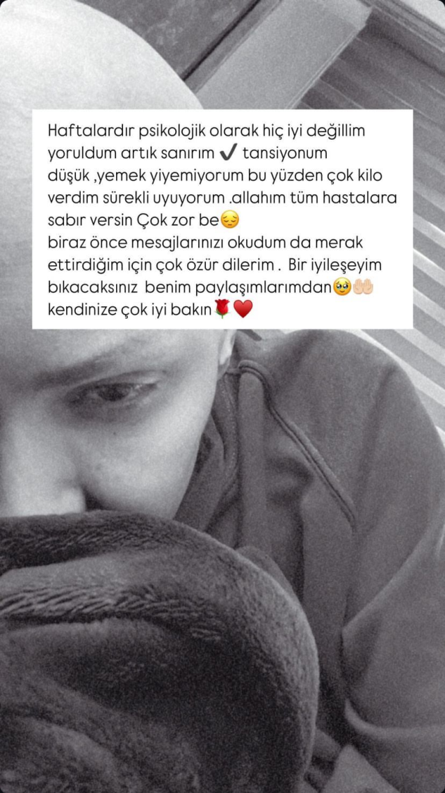 Şimal, who is fighting cancer, shared her current situation: I'm tired now