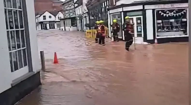 The town was engulfed by floodwaters within seconds