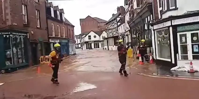 The town was engulfed by floodwaters within seconds