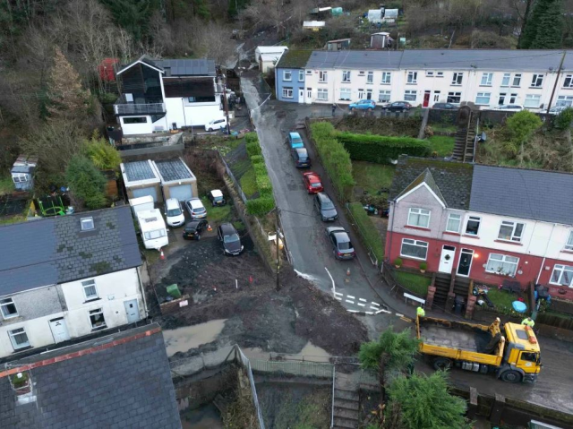 The town was engulfed by floodwaters within seconds