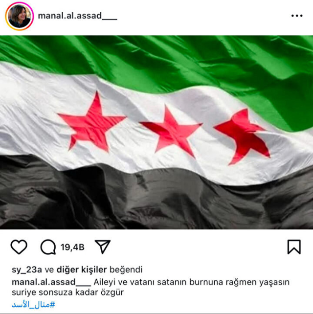 A venomous post made by the bride also sold out Assad