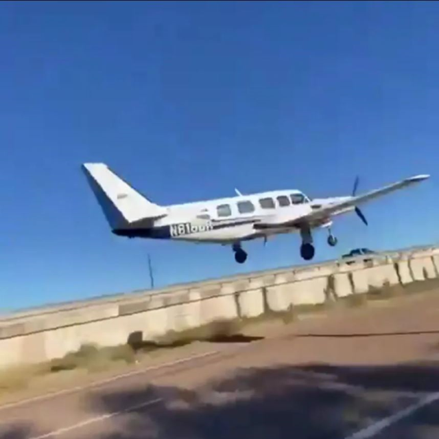 The out-of-control plane fell onto the highway: 4 people were injured