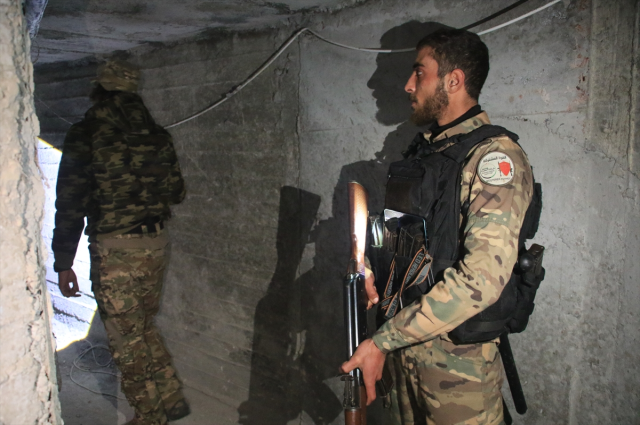 A tunnel network was found under the hospital used by terrorists in Manbij