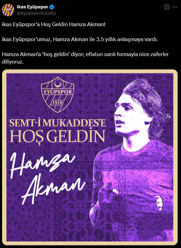 Hamza Akman became a student of Galatasaray's legend