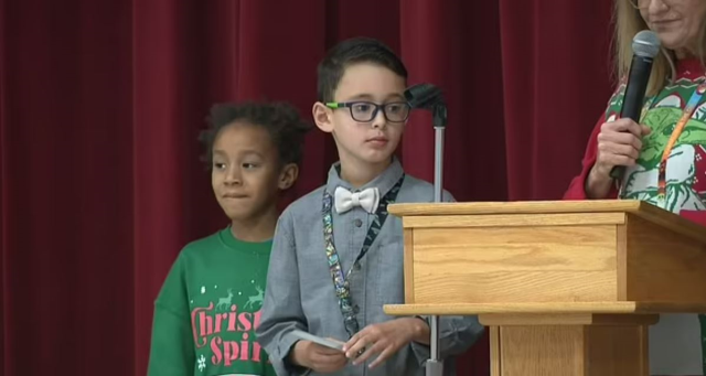 3rd grade student saved his friend who was choking on a grape with the Heimlich maneuver