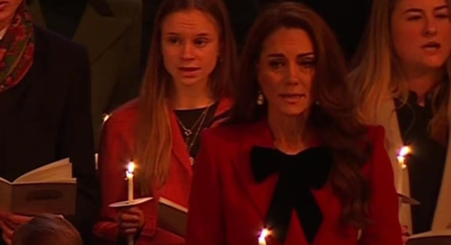 Cancer patient Kate Middleton experienced emotional moments at the Christmas event