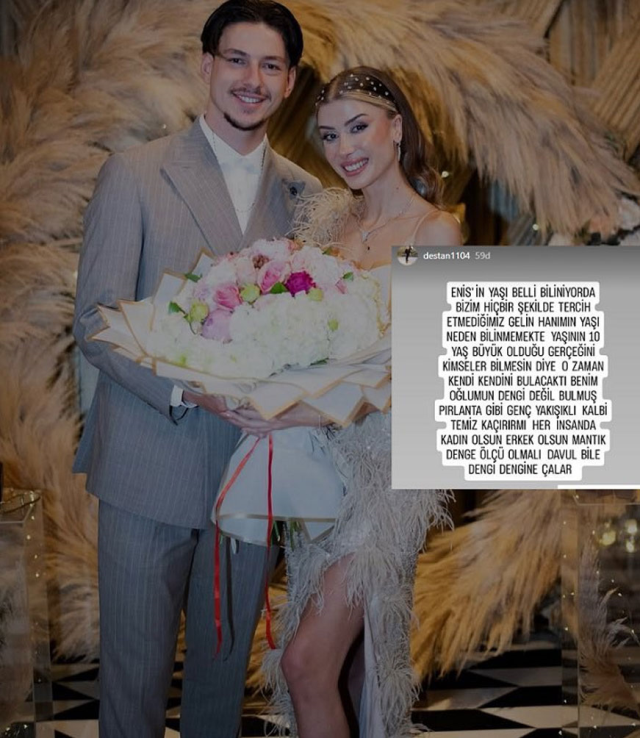 Gül Destan's controversial post: Look at the bride's dress