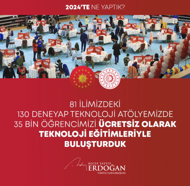 President Erdoğan's consecutive posts just hours before the New Year