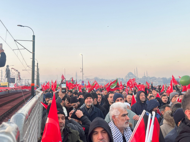 Süleyman Soylu also attended the large Gaza meeting in Istanbul
