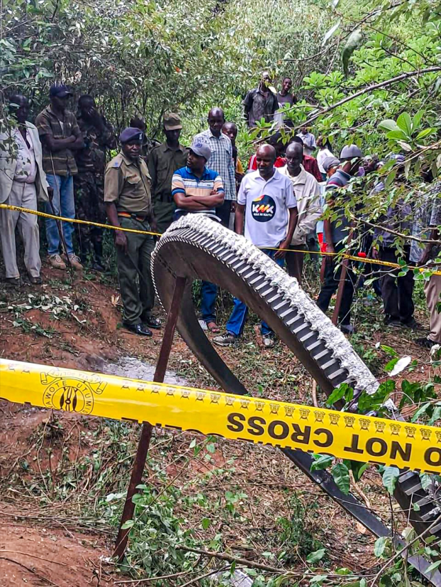 A massive piece of space debris fell in a village in Kenya