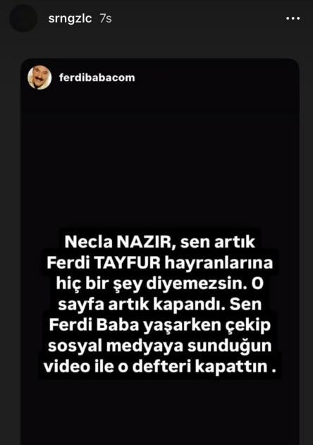 Şirin Gözalıcı's harsh response to Necla Nazır: You closed that book