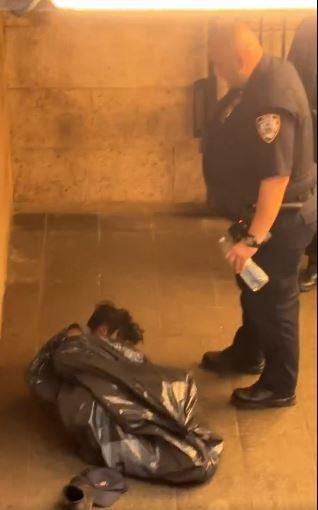 Great backlash against the police officer who kicked the homeless man in New York