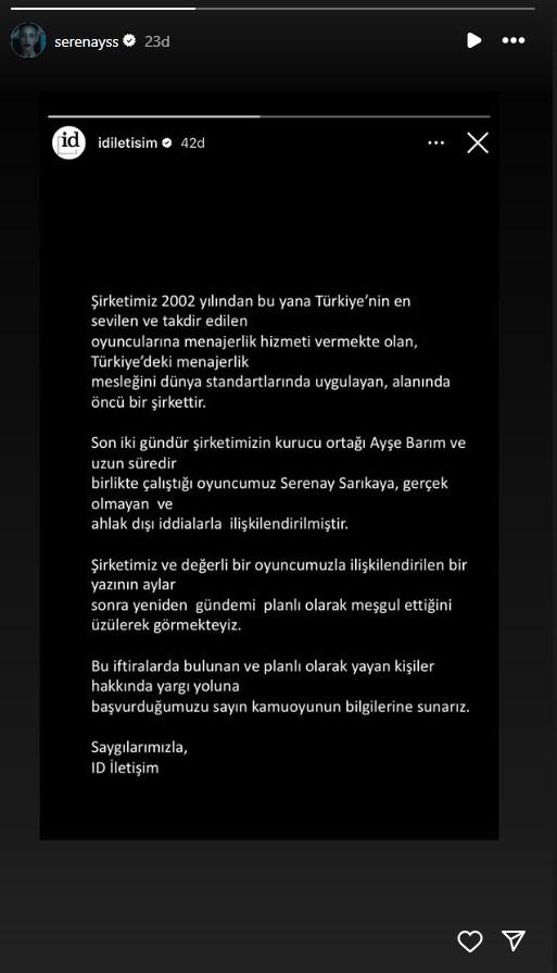 Statement from Serenay Sarıkaya and Ayşe Barım regarding the allegations! Hazal Kaya could not remain silent