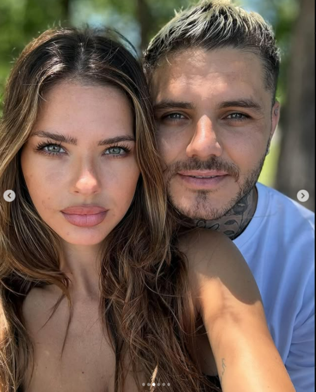 Icardi cuddled with his new girlfriend