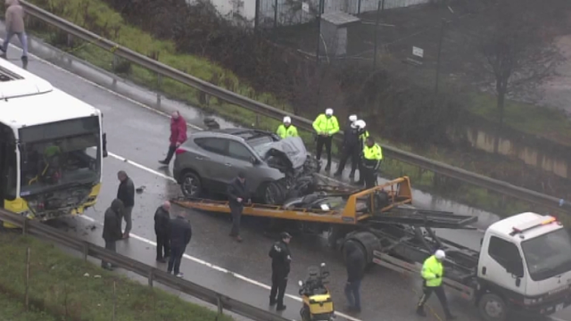 Head-on collision between İETT bus and SUV in Sancaktepe: There are dead and injured