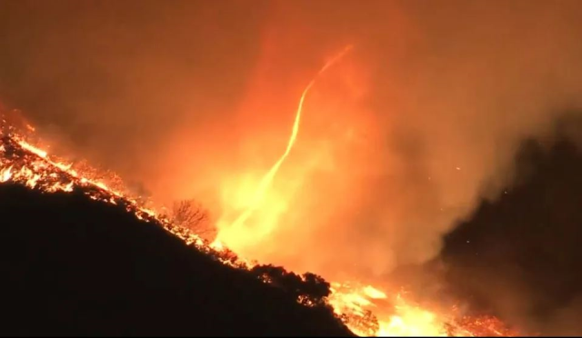 Fire tornadoes out of control in Los Angeles wreak havoc