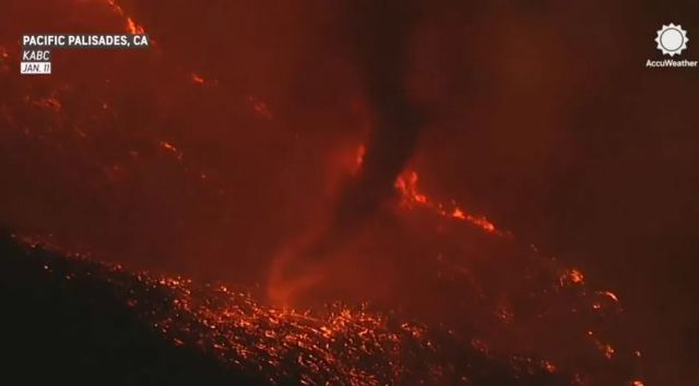 Fire tornadoes out of control in Los Angeles wreak havoc