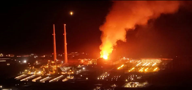 A fire broke out at the largest power plant in the world located in the USA