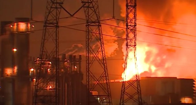 A fire broke out at the largest power plant in the world located in the USA