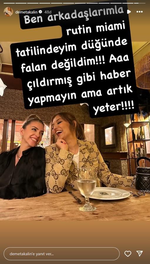 Demet Akalın strongly responded to the claims that she attended Reza Zarrab's wedding