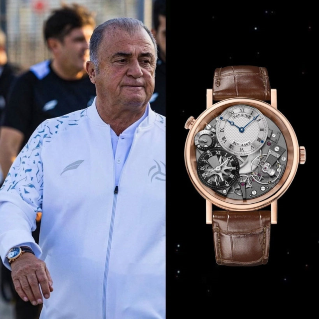 Fatih Terim carries a fortune on his wrist