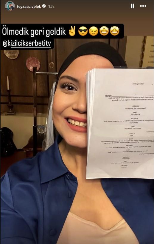 Feyza Civelek revealed the script of 'Kızılcık Şerbeti'!