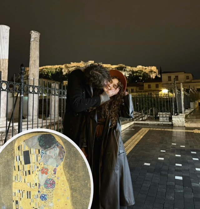 Romantic poses of Ebru Şahin and Cedi Osman