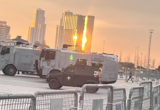 Intense security measures were taken at the Istanbul Courthouse where Ümit Özdağ will give his statement