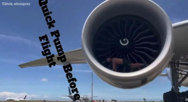 Fitness show on aircraft engine drew reactions