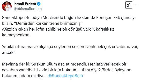 Sancaktepe Mayor Alper Yeğin called the AK Party deputy a 'Bandit'