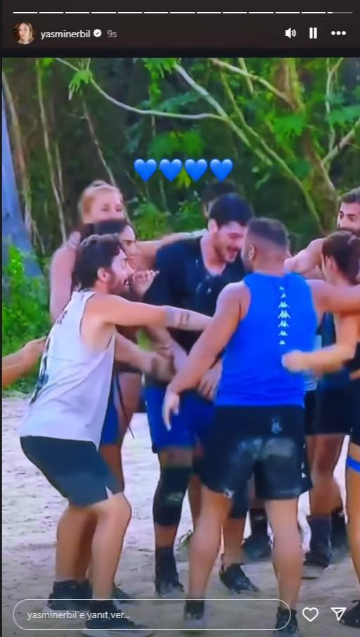 Heartfelt support from Yasmin Erbil to her boyfriend Yiğit Poyraz in Survivor