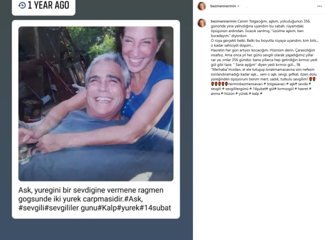 Emotional post from Tolga Savacı's wife Nermin Bezmen