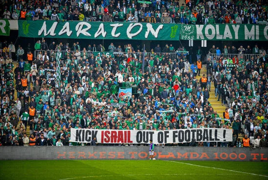 Call from Bursaspor fans: 'Expel Israel from football'