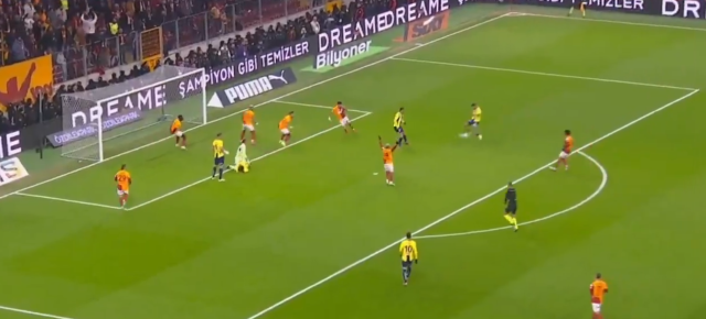 The goal scored by Fenerbahçe against Galatasaray was disallowed