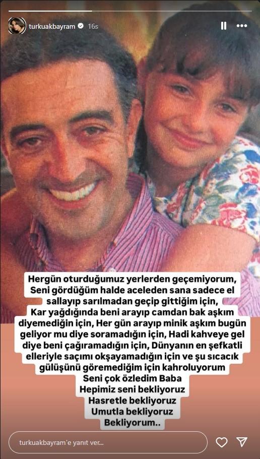 Emotional post from Edip Akbayram's daughter Türkü Akbayram: We are all waiting for you