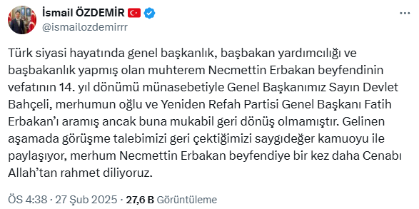 Phone crisis between Devlet Bahçeli and Fatih Erbakan