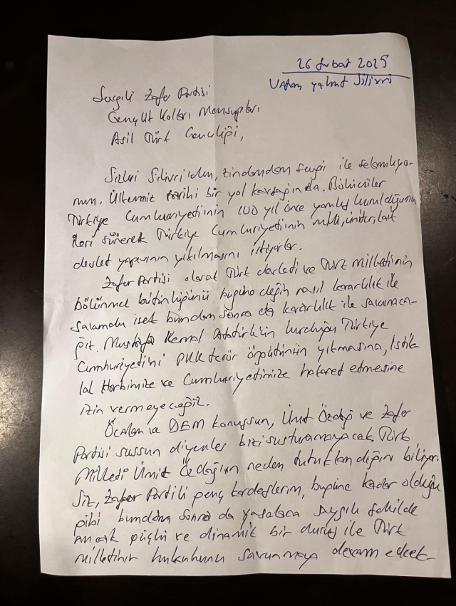 Letter from Ümit Özdağ to the youth: Never allow provocations