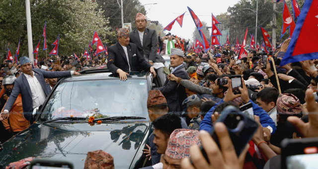 The people pouring into the streets in Nepal demanded monarchy